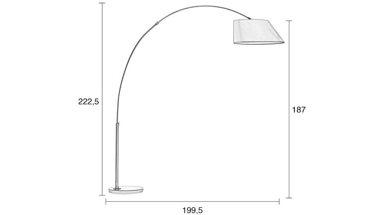 Zuiver Arc Vloerlamp