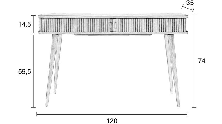 Zuiver Barbier Console tafel