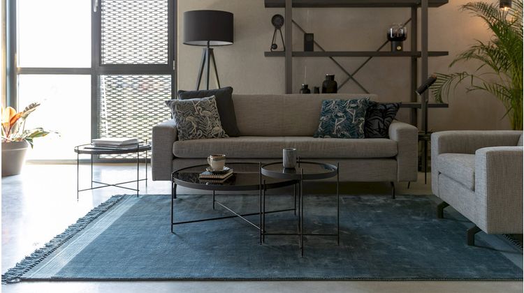 Zuiver Blink Blue Vloerkleed