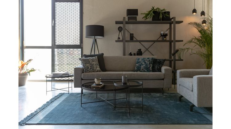 Zuiver Blink Blue Vloerkleed