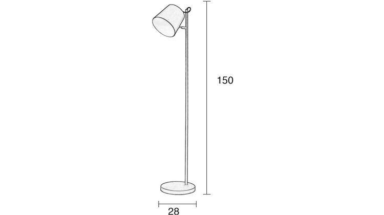 Zuiver Bluckle Head Vloerlamp