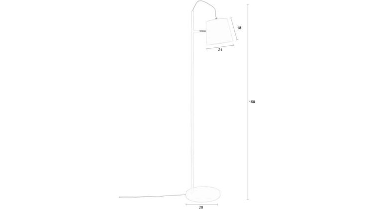 Zuiver Buckle Head Vloerlamp
