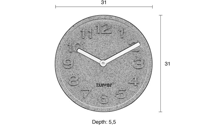 Zuiver Cork (set van 2) Klok