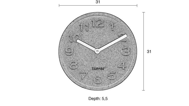 Zuiver Cork (set van 2) Klok