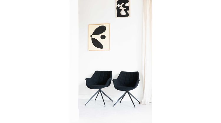 Zuiver Doulton Swivel (set van 2) Armstoel