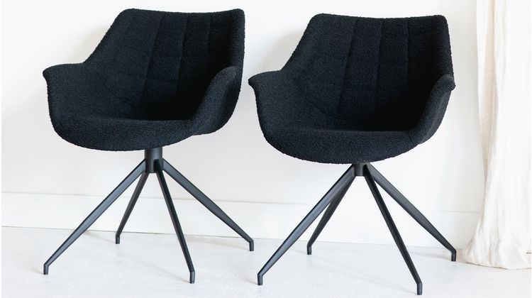 Zuiver Doulton Swivel (set van 2) Armstoel