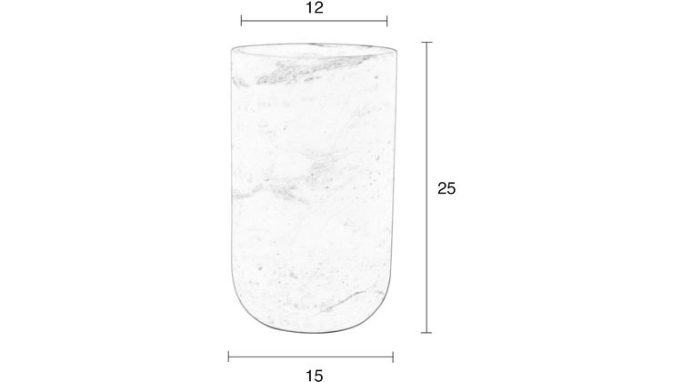 Zuiver Fajen Marble Vaas