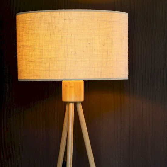 Zuiver Fan Bamboo Vloerlamp