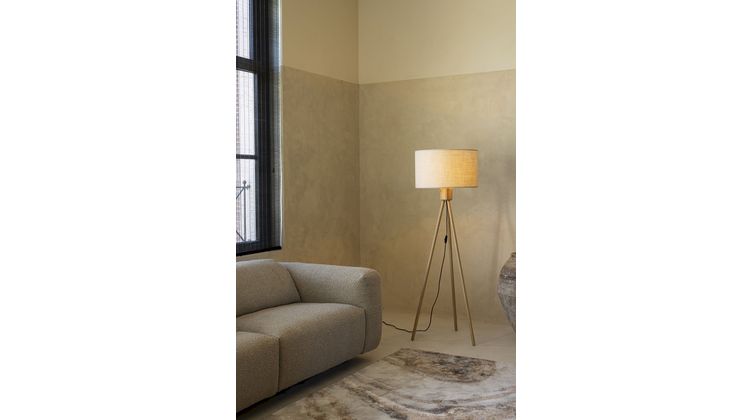 Zuiver Fan Bamboo Vloerlamp