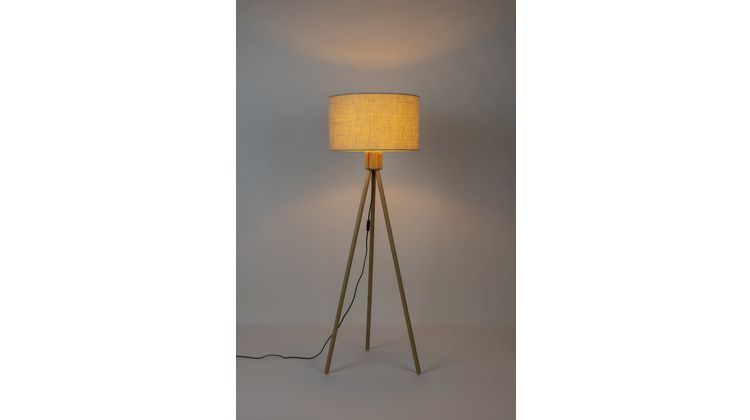 Zuiver Fan Bamboo Vloerlamp