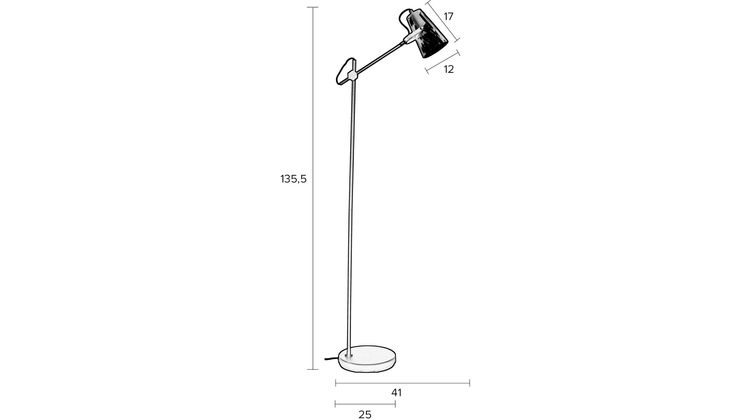 Zuiver Fokus Vloerlamp