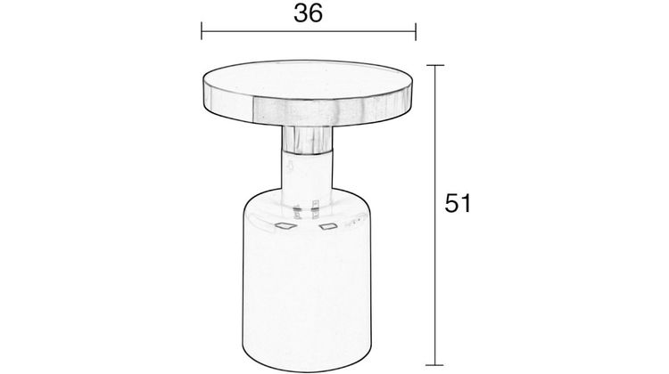 Zuiver Glam Bijzettafel
