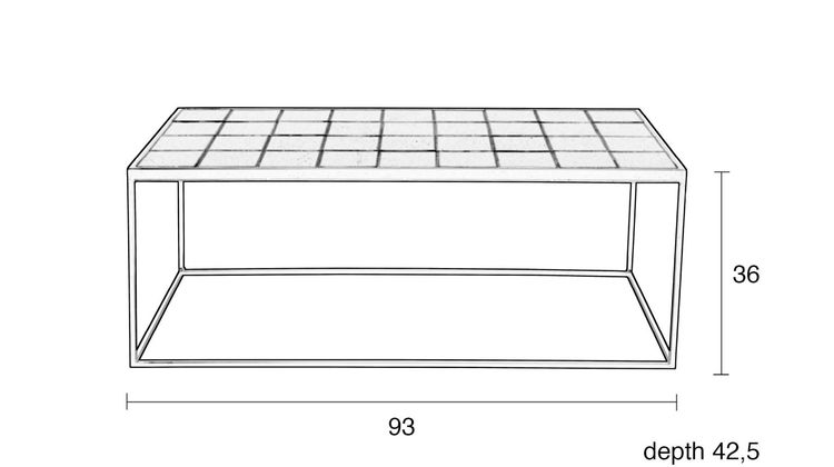 Zuiver Glazed Salontafel