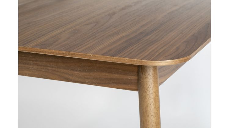 Zuiver Glimps Walnut Uitschuiftafel