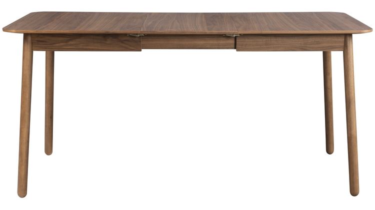 Zuiver Glimps Walnut Uitschuiftafel