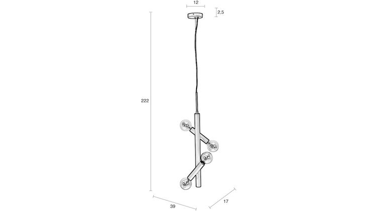 Zuiver Hawk Tall Hanglamp