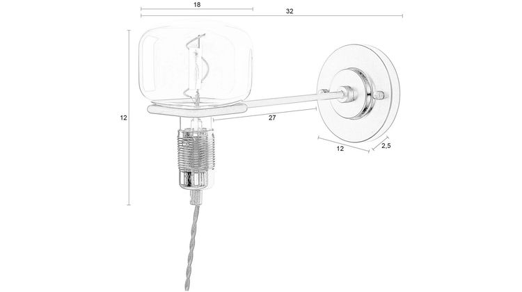 Zuiver Hazy Wandlamp