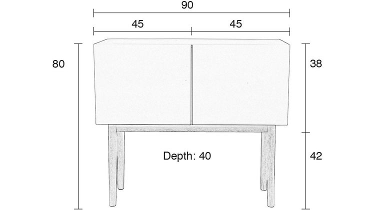 Zuiver High on Wood Opbergkast