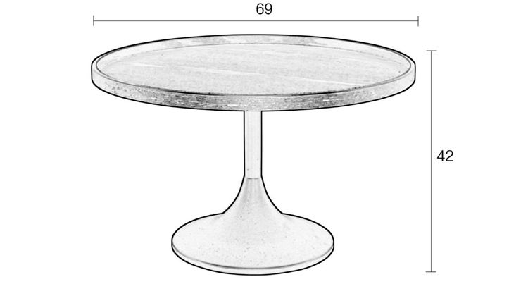 Zuiver Jason Bijzettafel