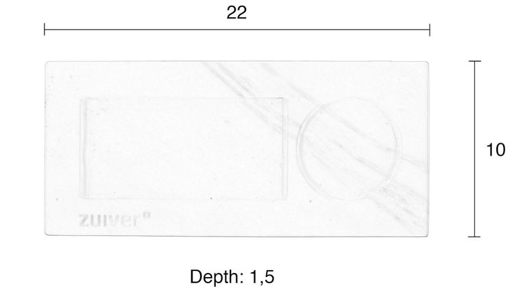 Zuiver Marble Dienblad