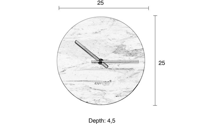 Zuiver Marble Time (set van 3) Klok