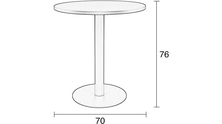 Zuiver Metsu Bijzettafel