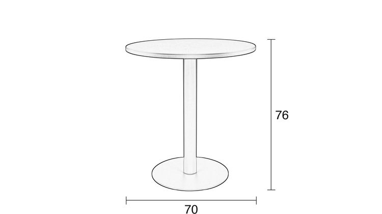 Zuiver Metsu Bijzettafel