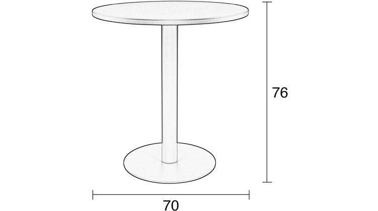 Zuiver Metsu Bijzettafel