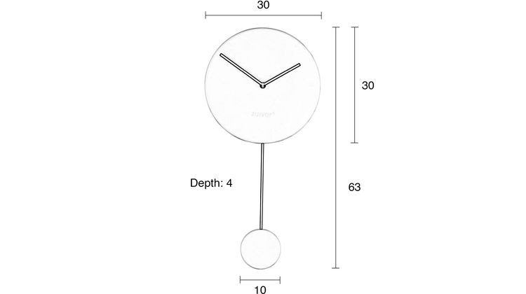 Zuiver Minimal Klok