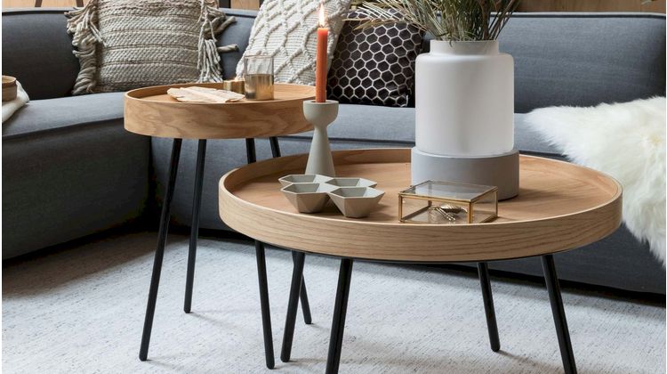 Zuiver Oak Tray Bijzettafel