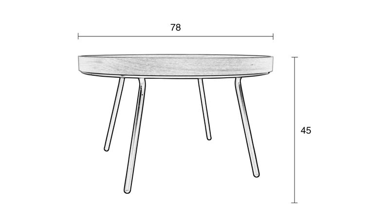 Zuiver Oak Tray Salontafel