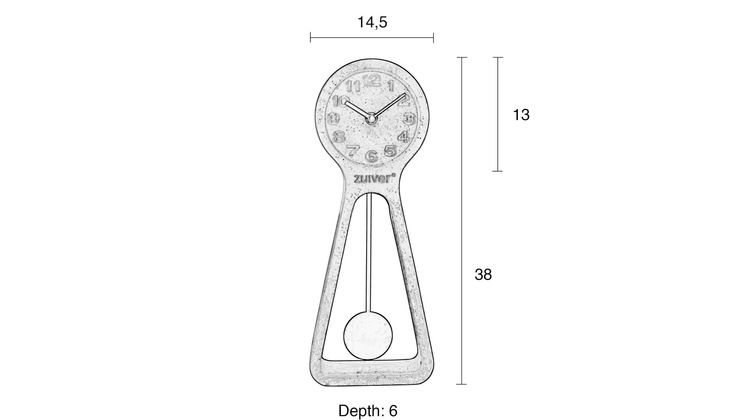 Zuiver Pendulum Time Klok
