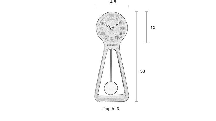 Zuiver Pendulum Time Klok