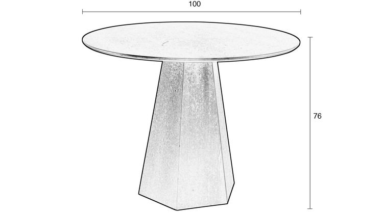 Zuiver Pilar Eetkamertafel