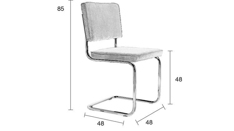 Zuiver Ridge Rib (set van 2) Eetkamerstoel