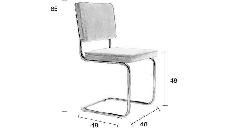 Zuiver Ridge Rib (set van 2) Eetkamerstoel
