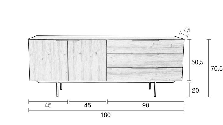 Zuiver Travis Dressoir