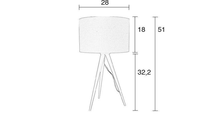 Zuiver Tripod Tafellamp