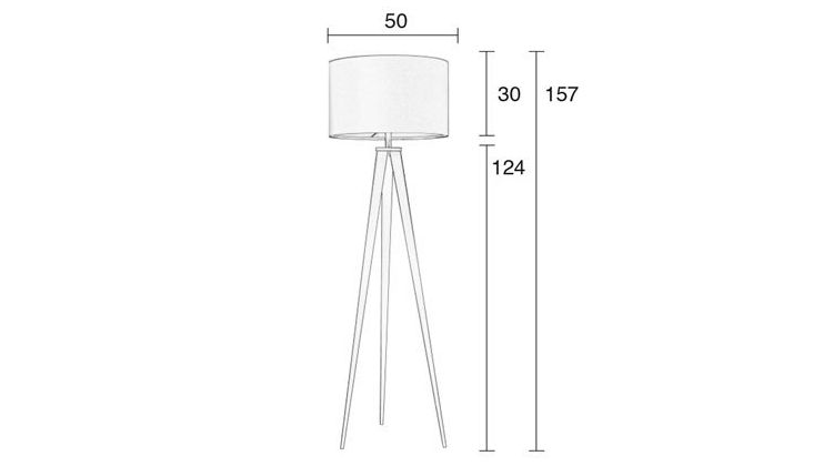 Zuiver Tripod Vloerlamp