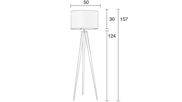 Zuiver Tripod Vloerlamp