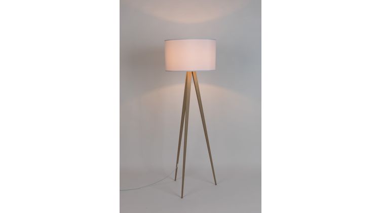 Zuiver Tripod Wood Vloerlamp
