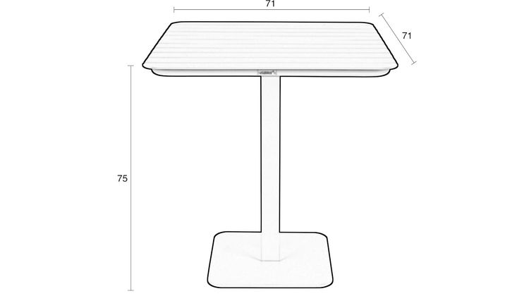 Zuiver Vondel Bistro Tuintafel
